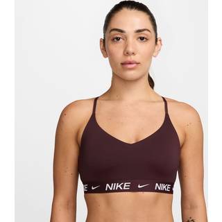 Justerbar Nike Indy-sports-bh med indlæg og let støtte til kvinder - rød - XS