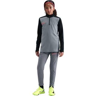 Nike Academy Dri-FIT-fodboldtræningstrøje med lange ærmer og 1/4 lynlås til større børn - grå - S