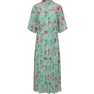 NÜMPH - Nukyndall New Ss Dress - Harbor Gray - 34 - Grøn - Dress