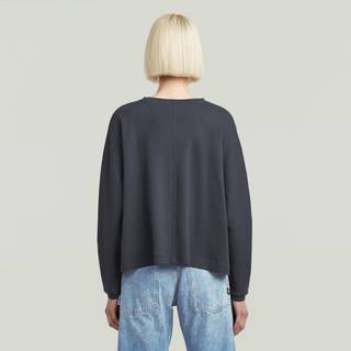 A Line Oversized T-Shirt - Dark blue - Women