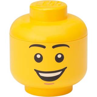 LEGO mini-opbevaringskasse (Boy Head, gul)