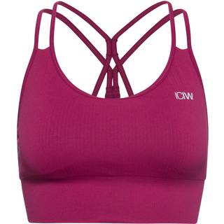 Ribbed Define Seamless Sports Bra Magenta Rose