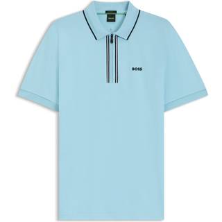 Slim fit poloshirt i hurtigtørrende bomuld med stræk