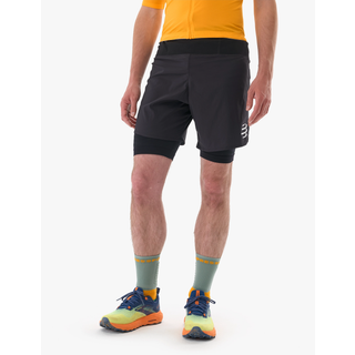 Shorts Compressport Trail Racing 2-In-1 Short M ashm3719000 Størrelse S