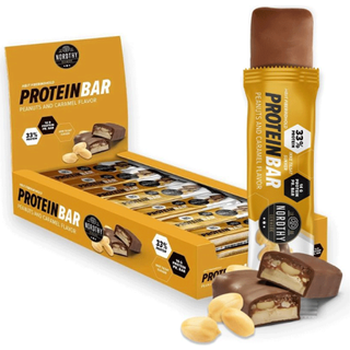 Nordthy Proteinbar Peanut & Karamel 45 gram - 1 kasse med 24 stk.