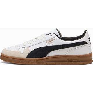 PUMA Indoor Sneakers Unisex, Shoes, White/Black/Gum, 40 - Gum - 40
