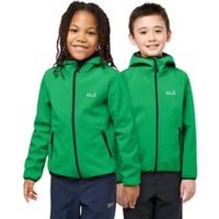 Jack Wolfskin Kid's Fourwinds Jacket Softshelljakke Børn størrelse 152 farve grøn