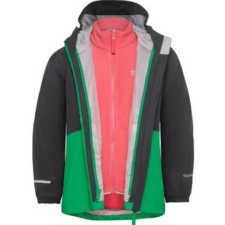 Jack Wolfskin Kid's Iceland 3-in-1 Jacket 3 i 1-jakke Børn størrelse 104 farve sort