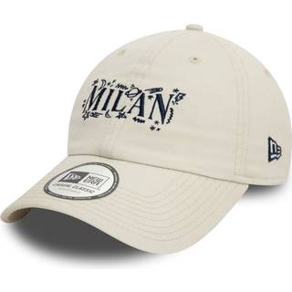 AC Milan Scribble Stone 9TWENTY Adjustable Cap newera adult unisex Cream newera adult unisex Cream newera adult unisex Cream newera adult unisex Cream - Osfm