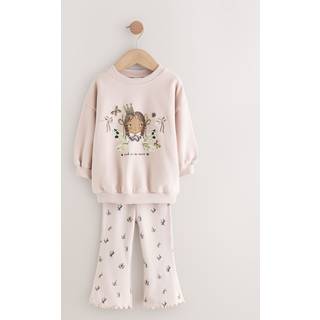 Next Light Pink Fairy Sweatshirt & Flare Leggings Set (3mths-7yrs)