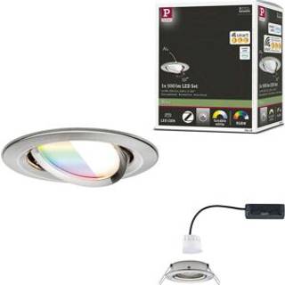 Paulmann - Nova Coin Recessed Loftlampe Ø84 RGBW Brushed Iron