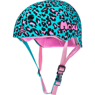 Triple otte den certificerede Sweatsaver-hjelm til skateboarding BMX og rulleskøjteløb Moxi Leopard 2.0 Stor/X-Large