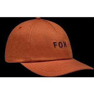 Fox Wordmark Adjustable Hat Cognac, OneSize