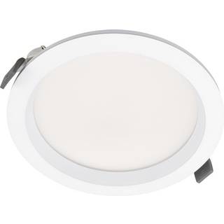Ledvance LED Downlight Comfort Opal Aluminium Hvid 18W 2160lm 95D - 930 Varm Hvid | Udsnit 150mm - IP44 - Bedste Farvegengivelse