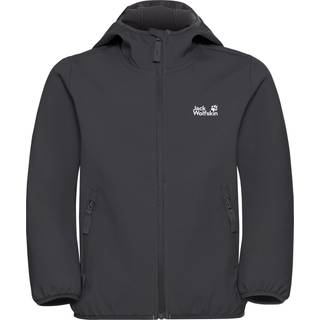 Jack Wolfskin Kid's Fourwinds Jacket Softshelljakke Børn størrelse 128 farve sort