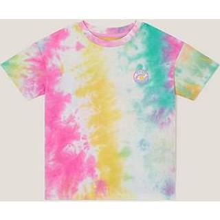 Monsoon Monsoon White Tie-Dye Cotton T-Shirt