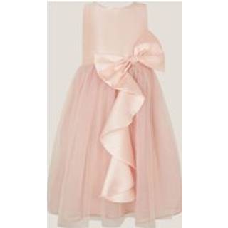 Monsoon Monsoon Pink Waterfall Bow Tulle Dress - 110116cm