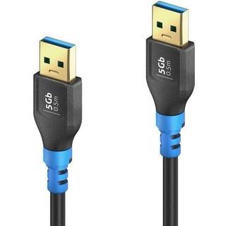 PureLink FI-U310-005-PCK USB cable USB 3.2 Gen 1 (3.1 Gen 1) 0.5 m USB A Black, Blue