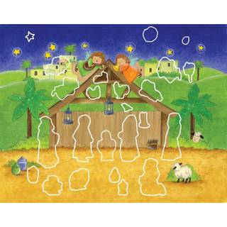 Vermont Christmas Company Magnificent Manger Sticker Advent Calendar