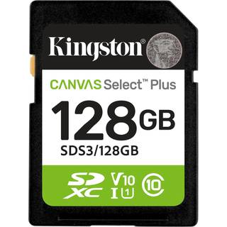 KINGSTON 128GB SDXC Canvas Select Plus Gen3 150MB/s C10 UHS-I U1 V10
