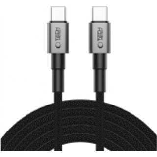 Tech-Protect Ultraboost DNA PD 60W/3A USB-C til USB-C Kabel 1m - Sort / Mørkegrå