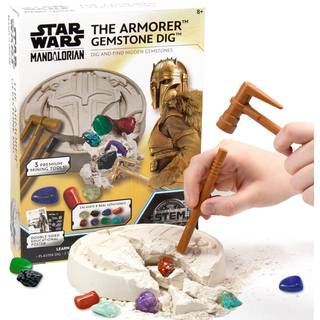 Star Wars The Armerer Gemstone Dig afslører 8 ægte ædelstene inde i rustningens hjelm inklusive Amethyst Quartz Red Agate Star Wars Toys Science