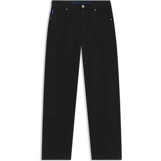 Relaxed fit jeans i sort denim