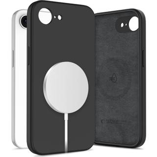 iPhone 16e Tech-Protect flydende silikone cover - MagSafe-kompatibel - Sort