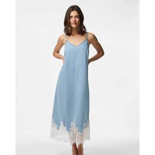 Pcfeni Blonde Denim Midikjole