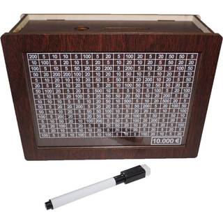 LXMXGK Wooden Piggy Bank til børn Voksen Wooden Saving Money Piggy Bank For Girls and Boys Money Box Jar til Coin Cash genanvendelig pengeboks me