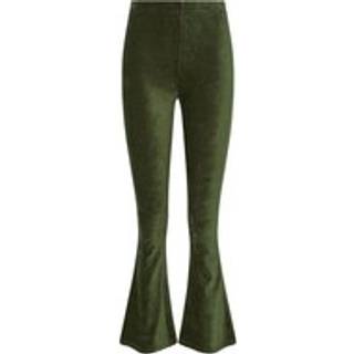 Lts Tall Khaki Green Cord Kick Flare Leggings Long > 12 Lts | Tall Women's Flared Trousers - Long 12