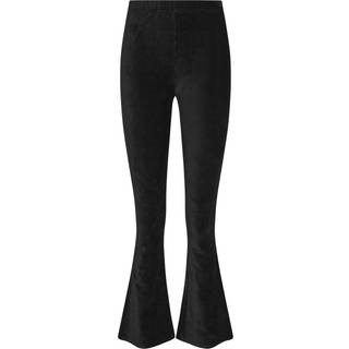 Lts Tall Black Cord Flared Leggings Long > 14 Lts | Tall Women's Leggings - Long 14