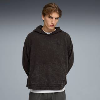 FUTURE.PUMA.ARCHIVE Boxy Washed Hoodie Unisex, Clothing, Black - Black - S