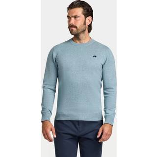 Raging Bull Raging Bull Green Classic Crew Neck Cotton Cashmere Knit Jumper
