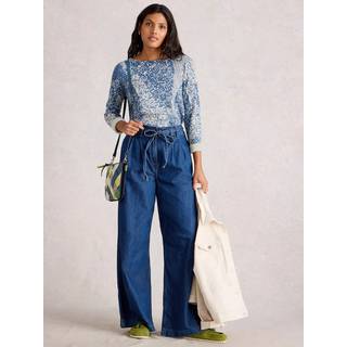 White Stuff White Stuff Blue Print Jumper