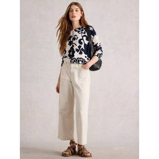 White Stuff White Stuff Natural Lulu Print Cardigan