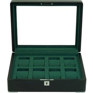 Rothenschild RS-3420-8-BL-GRE Uhrenbox schwarz [8] mit grünem Samt