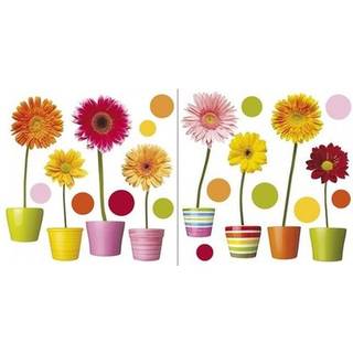 Crearreda CR-64003: Gerberas Flowers Window Decal Multi