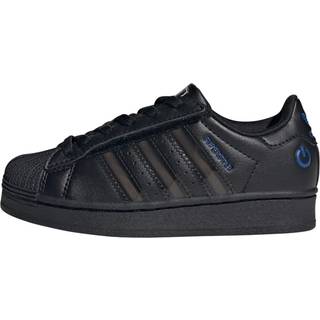 adidas Originals Superstar LED-lys komfortlukning elastiske snørebånd sko til børn - Core Black / Core Black / Preloved Violet - 30 1/2