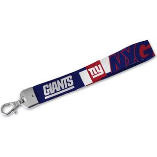 Rico Industries NFL Fodbold New York Giants Standard håndled Lanyard Key Chain Cute Wristlet Strap Keychain Holder for Women Men Car Keys ID Badg