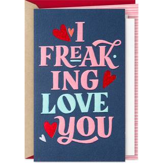 Hallmark Valentinsdagskort (I Freaking Love You)