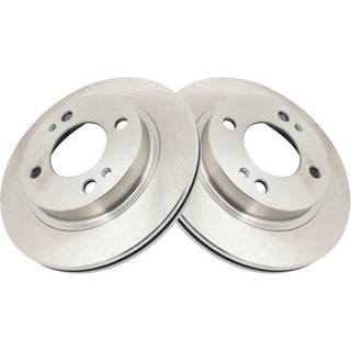 TRQ Front Brake Rotors Set Vent Compatible med 2014-2015 Mitsubishi Mirage