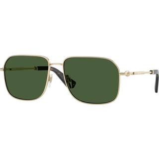 Burberry Mand BE3159 110971 Solbriller Metal Guld Grøn Geometrisk Normal