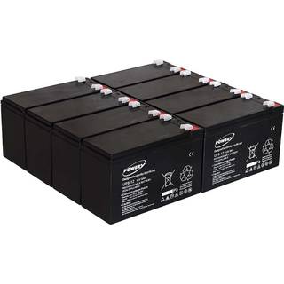Powery Bly-Gel-Batteri til UPS APC RBC12 9Ah 12V