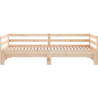 Udtræksseng Uden Madras 90X190 Cm - Naturfarvet / 2 x (80 x 200) cm