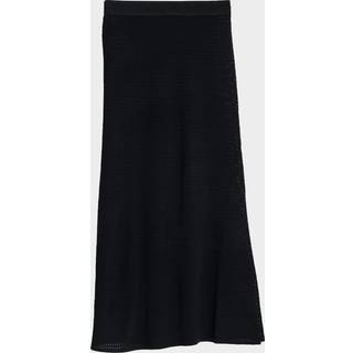 Victoria Beckham Pointelle midi skirt - black - XS