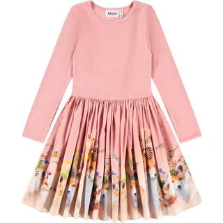 Molo Casie Kjole Med Lange Ærmer Nature Glam Nature Glam 134/140 cm Lyserød 134/140 cm kvinde