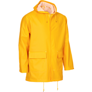 Regnjakke PU/PVC 306600 gul Str. XL