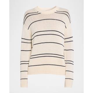 Vince Striped wool-blend sweater - beige - XXS
