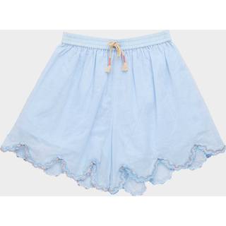 Zimmermann Girls Cascadian Ric Rac Shorts in Blue - Blue / 10 Yrs